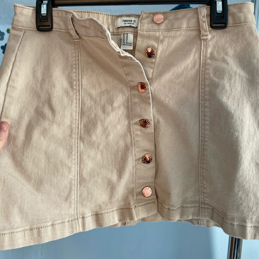 Forever 21 button up skirt